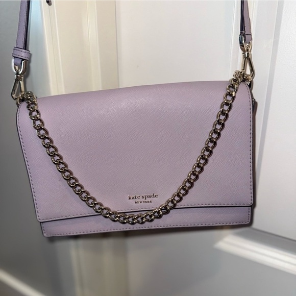 Kate Spade Purple Crossbody Bag with Chain Strap - Picture 1 of 6